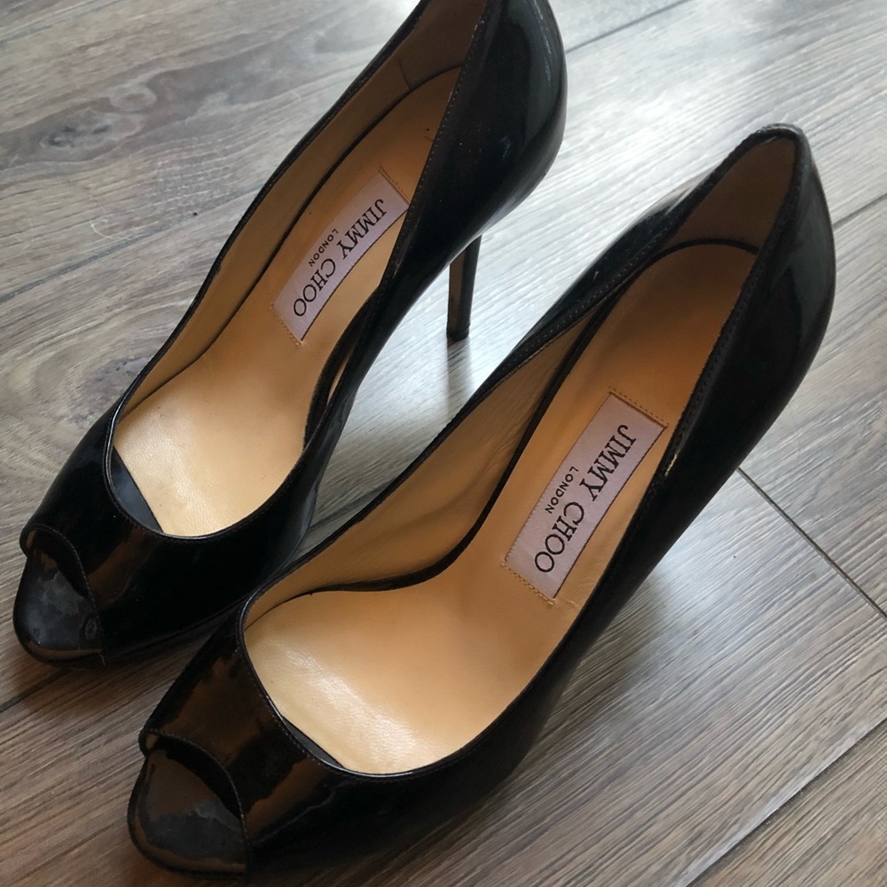 Authentic Jimmy Choo Peep Toe Heels